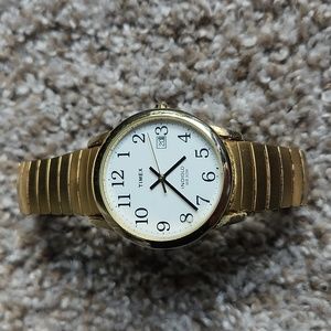 VINTAGE TIMEX INDIGLO WR 30M WATCH MEN'S GOLD COLOR